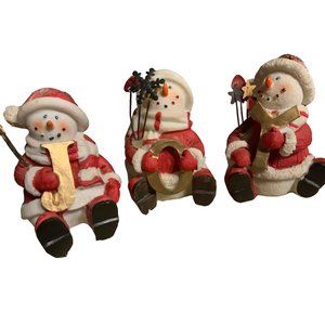 Snowmen Spelling JOY Figurines